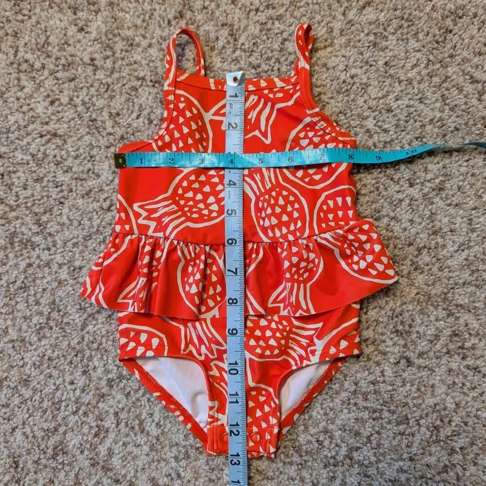 CARTER'S girls swim suit, 12 MONTH; Strawberry